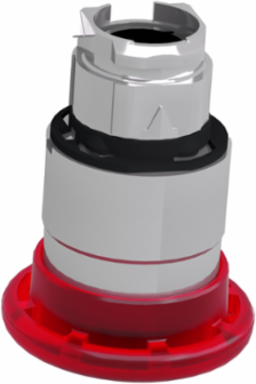 Harmony XB4 40mm Red Mushroom Illuminated Push Button, IP66, Metal Bezel