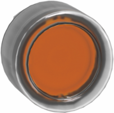 Harmony XB4 22mm Illuminated Push Button Head, Orange Flush, Spring Return, IP66/IP67