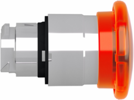 Harmony XB4 40mm Illuminated Push Button Head, Metal, Orange Mushroom, IP66