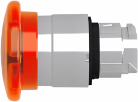 Harmony XB4 40mm Illuminated Push Button Head, Metal, Orange Mushroom, IP66