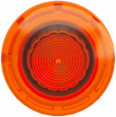 Harmony XB4 40mm Illuminated Push Button Head, Metal, Orange Mushroom, IP66