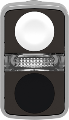 Harmony XB4 Illuminated Double Head Push Button 22mm, IP66, Metal Bezel