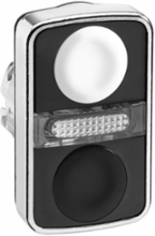 Harmony XB4 Illuminated Double Head Push Button 22mm, IP66, Metal Bezel