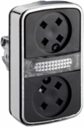 Harmony XB4 22 mm Illuminated Double Head Push Button, IP66, Metal Bezel