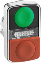 Harmony XB4 Illuminated Double Head Push Button, 22mm, IP66, Spring Return