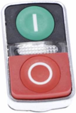Harmony XB4 Illuminated Push Button Head, 22mm, Metal, IP66/IP69K
