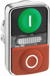 Harmony XB4 Illuminated Push Button Head, 22mm, Metal, IP66/IP69K