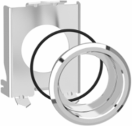 Flush Mounting Kit, Harmony XB4, Metal, 22 mm, IP66, Chromium Plated