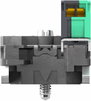 Harmony XB4 Single Contact Block, 1 NO, IP20, 30 mm Depth, Silver Alloy