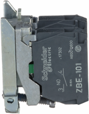 Harmony XB4 Metal Single Contact Block 2 NO, IP20, -40 to 70°C