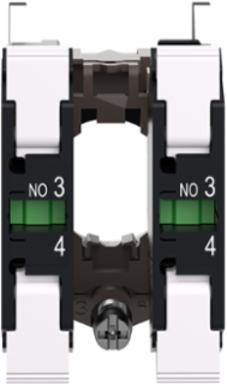 Harmony XB4 Single Contact Block, 2NO, Metal, 22mm, 62g