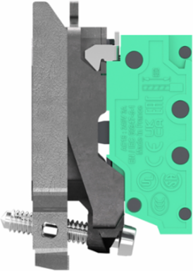 Harmony XB4 Single Contact Block, 2NO, Metal, 22mm, 62g