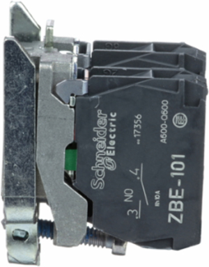 Harmony XB4 Metal Contact Block, 1NO+1NC, 30mm Width, IP20, 10A