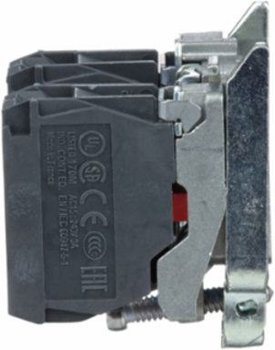 Harmony XB4 Metal Contact Block, 1NO+1NC, 30mm Width, IP20, 10A