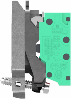 Harmony XB4 Single Contact Block with 1NO+1NC, IP20, -40 to 70 C, 30mm Depth