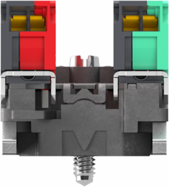 Harmony XB4 Single Contact Block with 1NO+1NC, IP20, -40 to 70 C, 30mm Depth