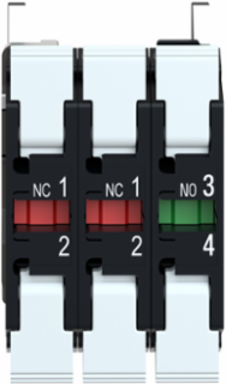 Harmony XB4 Contact Block, 1NO+2NC, Metal, IP20, -40 to 70 °C