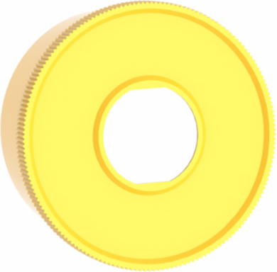 Yellow Plastic Round Guard for 40mm Emergency Stop, IK05, 63.5mm