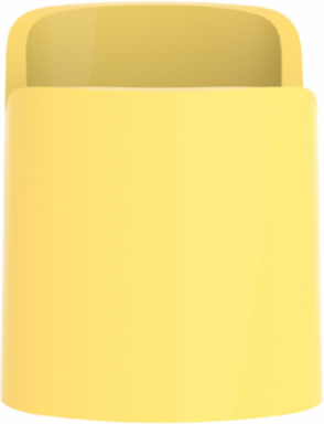 Harmony XB4 Narrow Flange Guard for 40mm Emergency Stop, Yellow, 0.042 kg