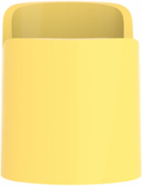 Harmony XB4 Narrow Flange Guard for 40mm Emergency Stop, Yellow, 0.042 kg