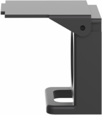 Padlockable Flap for 22mm Push Button, Black, Harmony XB4/XB5