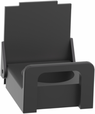 Padlockable Flap for 22mm Push Button, Black, Harmony XB4/XB5