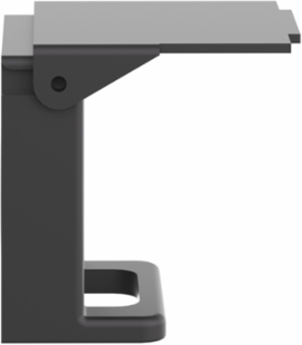 Padlockable Flap for 22mm Push Button, Black, Harmony XB4/XB5