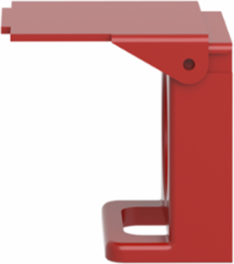 Harmony XB4 Padlockable Flap for 22mm Push Button, Red