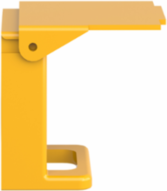 Harmony XB4 Padlockable Flap for 22mm Push Buttons, Yellow