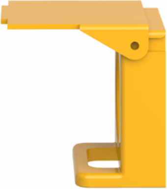 Harmony XB4 Padlockable Flap for 22mm Push Buttons, Yellow