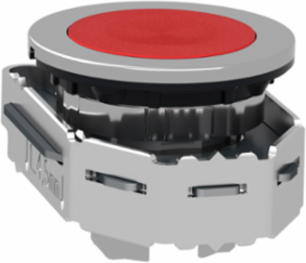 Harmony XB4 30mm Red Metal Flush Push Button Head, Spring Return, IP69 Protection