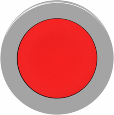 Harmony XB4 30mm Red Metal Flush Push Button Head, Spring Return, IP69 Protection