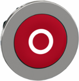 Harmony XB4 Push Button Head, 30.5 mm, IP69 Protection, Red Flush Marked "O"