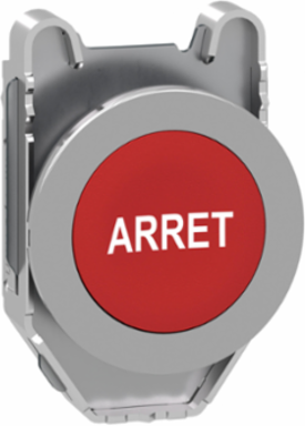 Harmony XB4 30.5mm Non-Illuminated Push Button Head, Red ARRET Marking