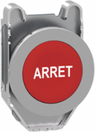 Harmony XB4 30.5mm Non-Illuminated Push Button Head, Red ARRET Marking