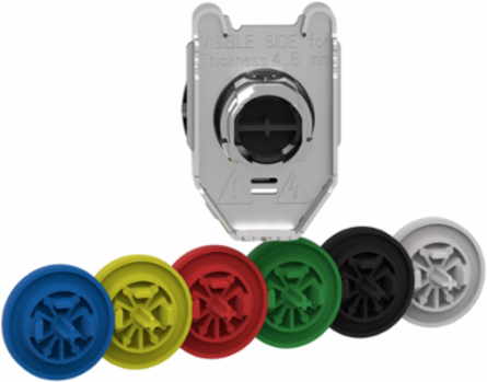 Harmony XB4 30.5mm Metal Push Button Head, 6 Colours, IP69K