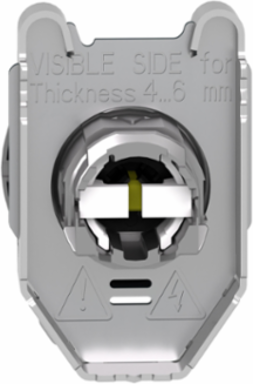 Harmony XB4 Selector Switch Head, 30mm, Yellow, 2 Positions, IP69K