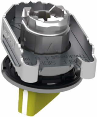 Harmony XB4 Selector Switch Head, 30mm, Yellow, 2 Positions, IP69K