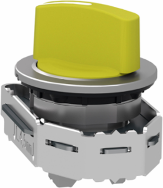 Harmony XB4 Selector Switch Head, 30mm, Yellow, 2 Positions, IP69K