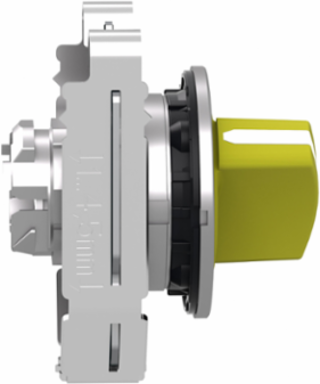 Harmony XB4 Selector Switch Head, 30mm, Yellow, 2 Positions, IP69K
