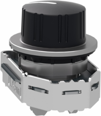 Harmony XB4 Selector Switch Head, 30mm, Black Knurled Knob, 2 Positions