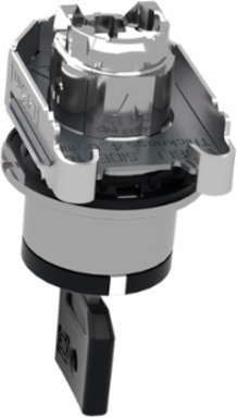 Harmony XB4 Key Selector Switch Head, 30.5 mm, Stay Put, 3 Positions