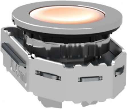 Harmony XB4 Illuminated Push Button Head, 30.5mm, Orange, IP69 Rated