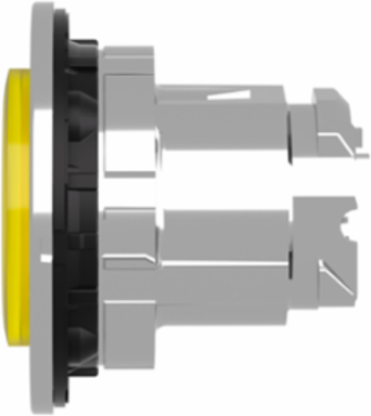 Harmony XB4 Illuminated Push Button Head, 30.5 mm, Yellow, Universal LED