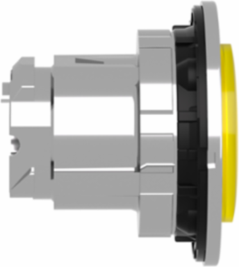 Harmony XB4 Illuminated Push Button Head, 30.5 mm, Yellow, Universal LED