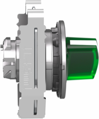 Harmony XB4 Illuminated Selector Switch Head, 30mm, Green, IP69