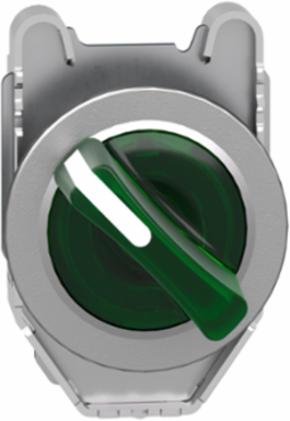 Harmony XB4 Illuminated Selector Switch Head, 30mm, Green, IP69