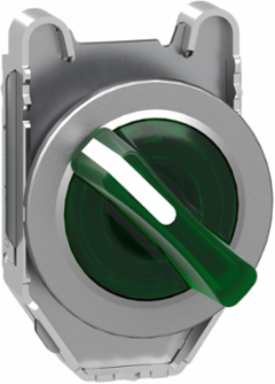 Harmony XB4 Illuminated Selector Switch Head, 30mm, Green, IP69