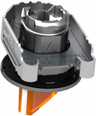 Harmony XB4 Illuminated Selector Switch Head 30.5mm Orange Handle