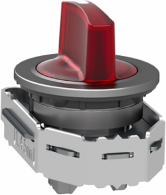 Harmony XB4 Selector Switch Head, 30.5mm, Red Handle, IP69K, 3 Positions